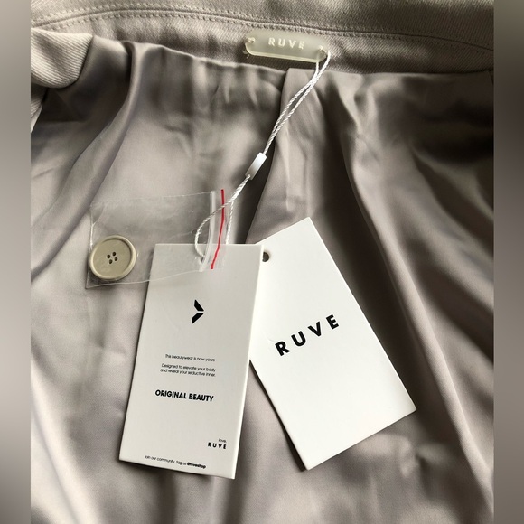 Ruve Women blazer Long Sleeve V-neck Single Button Slim Expose Navel Top size XS - Picture 10 of 16